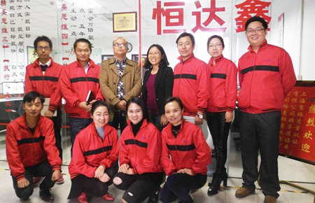 【恒達鑫鈦鋼首飾代工】臺灣客戶歐陽先生來廠考察