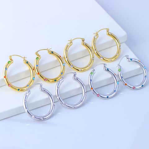 金色銀色鑲彩鉆耳釘首飾飾品供應(yīng)商