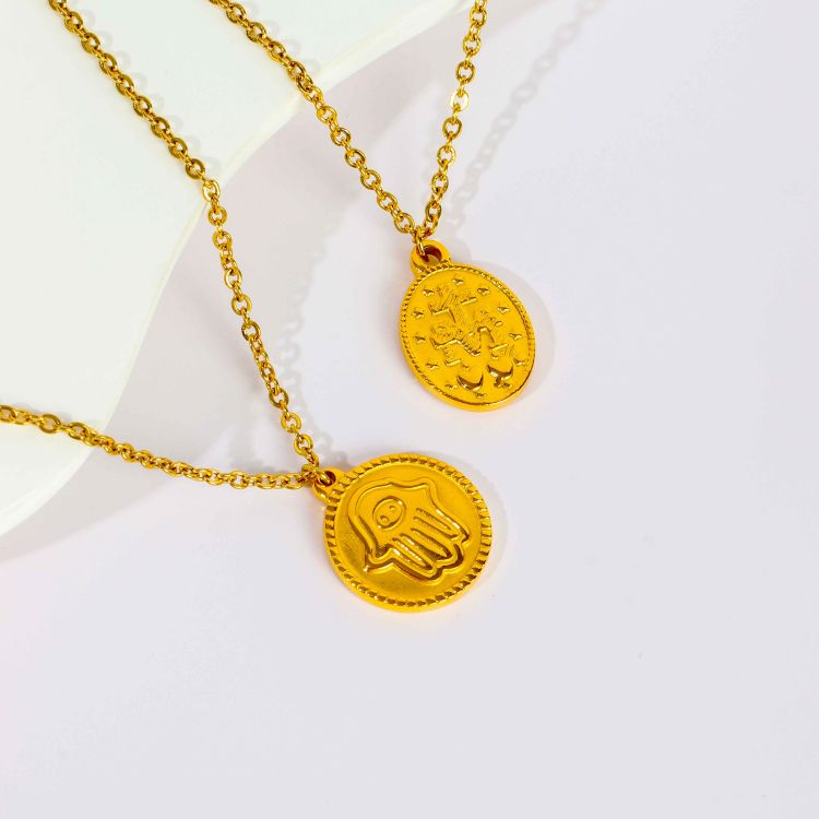 真空鍍金不銹鋼項(xiàng)鏈飾品加工定制